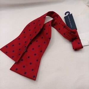 Tommy Hilfiger Red Polka Dot Bow Tie